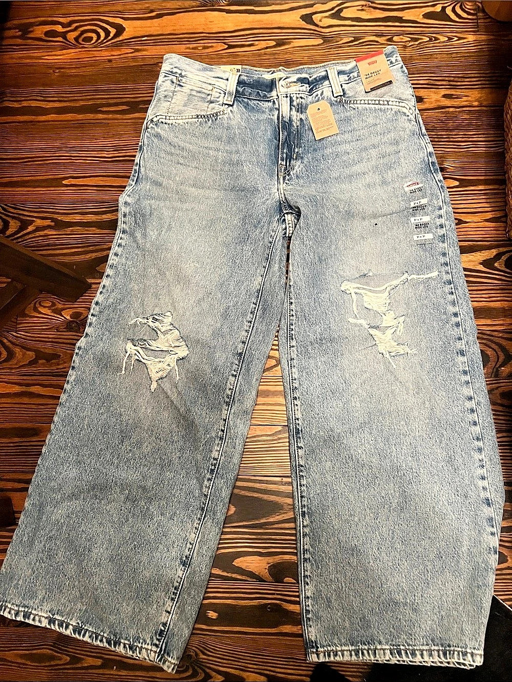 Levi's Baggy Dad Jeans Baggy Wide Leg Jeans Blue Waist 31 x 31 NWT